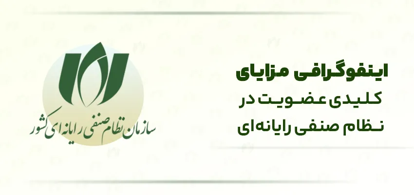 اینفوگرافی مزایای کلیدی عضویت در نظام صنفی رایانه‌ای